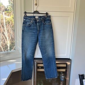 Citizens of Humanity Neve low slung relaxed Distressed no stretch jeans size 26